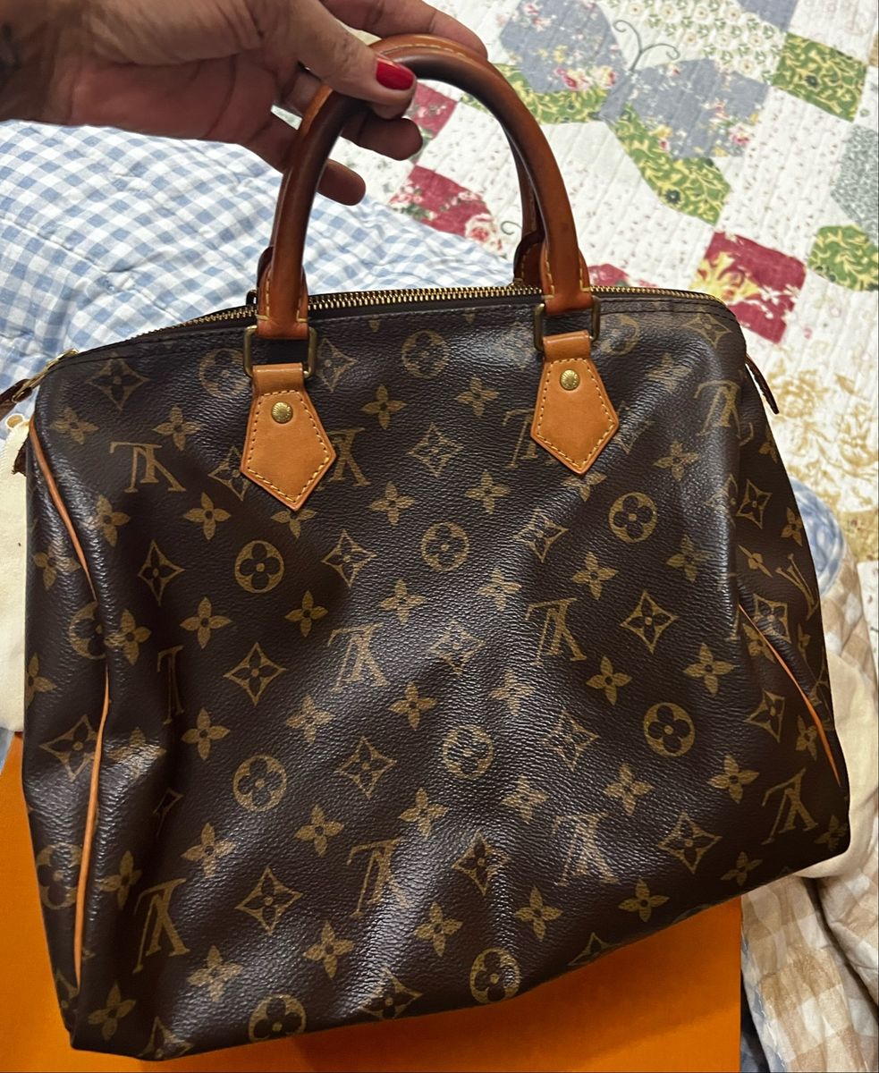 Louis Vuitton Bolsa Speed 30 Cm Caixa, Dust Bag e Documentação