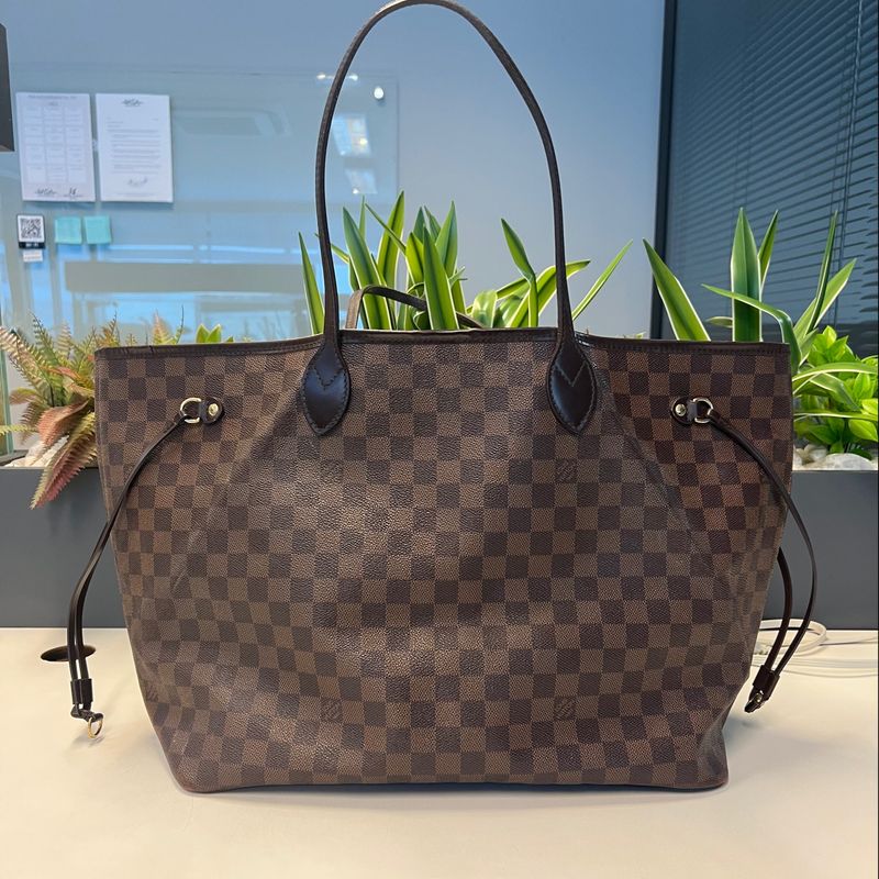 Bolsa Louis Vuitton Original Neverfull GM Damier Ebene Feminino