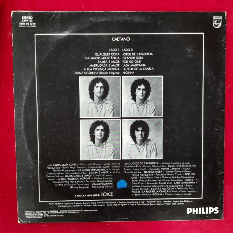 Lp Caetano Veloso - Qualquer Coisa | Produto Vintage e Retro