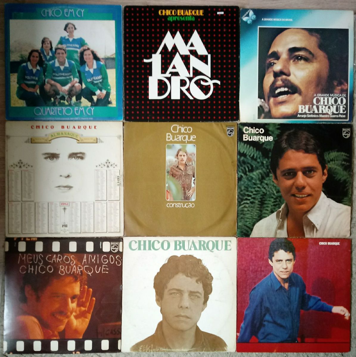 Lp - Chico Buarque - Caros Amigos + Construção + Vida + Almanaque ...