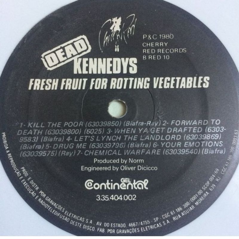 Lp Dead Kennedys Fresh Fruits For Rotting Vegetable | Continental