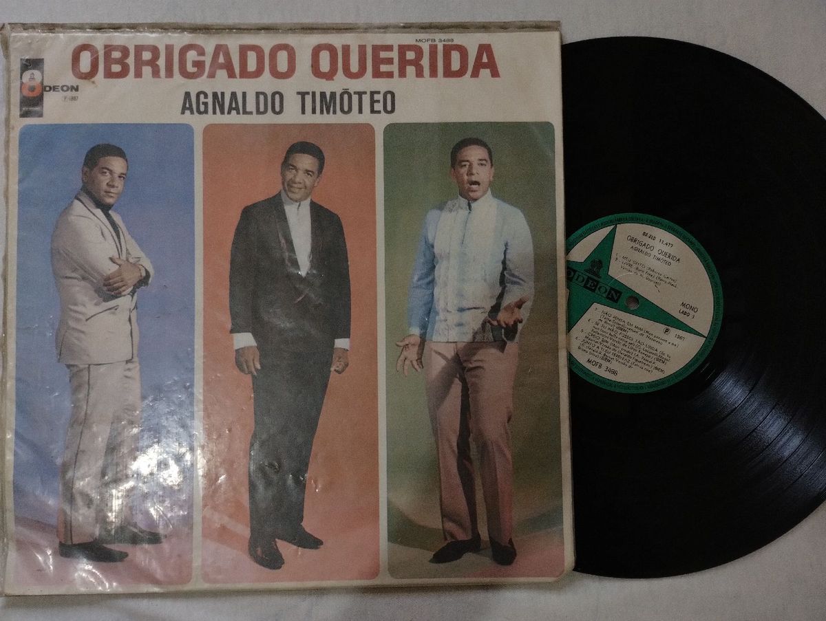Lp Disco Vinil Agnaldo Timóteo Obrigado Querida 1967 Mono Capa ...