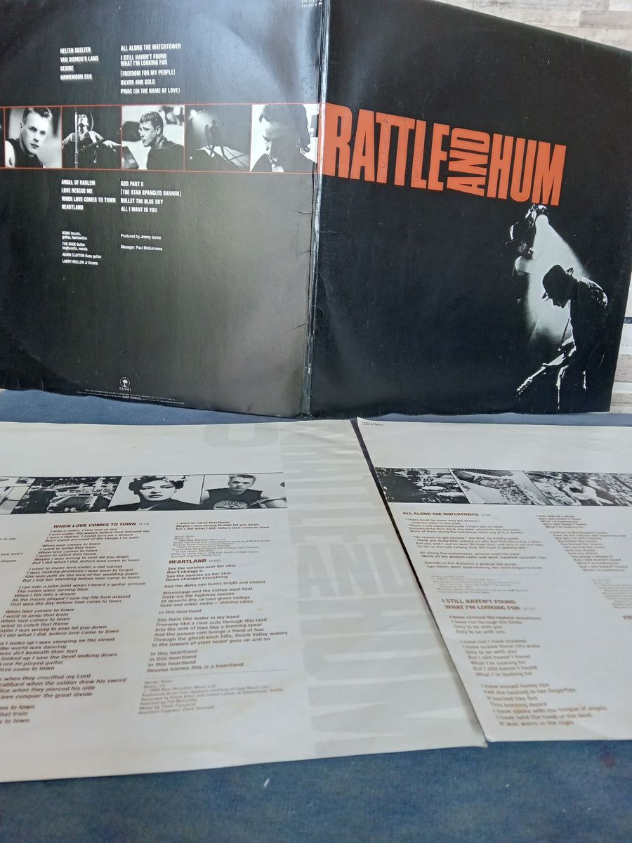 Lp Disco Vinil U2 (lindão) Duplo Rattle And Hum | Item de Música Lp ...