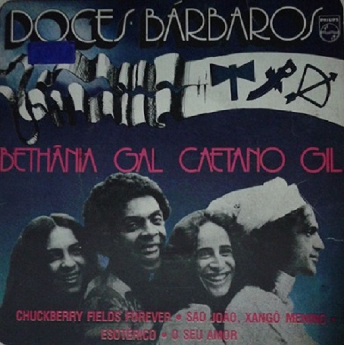 Lp Doces Bárbaros - 1976 - Gal, Gil, Bethânia E Caetano (compacto ...