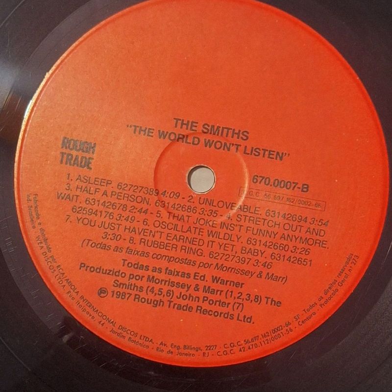 Lp The Smiths The World Won'T Listen | The Smiths Usado 110112085