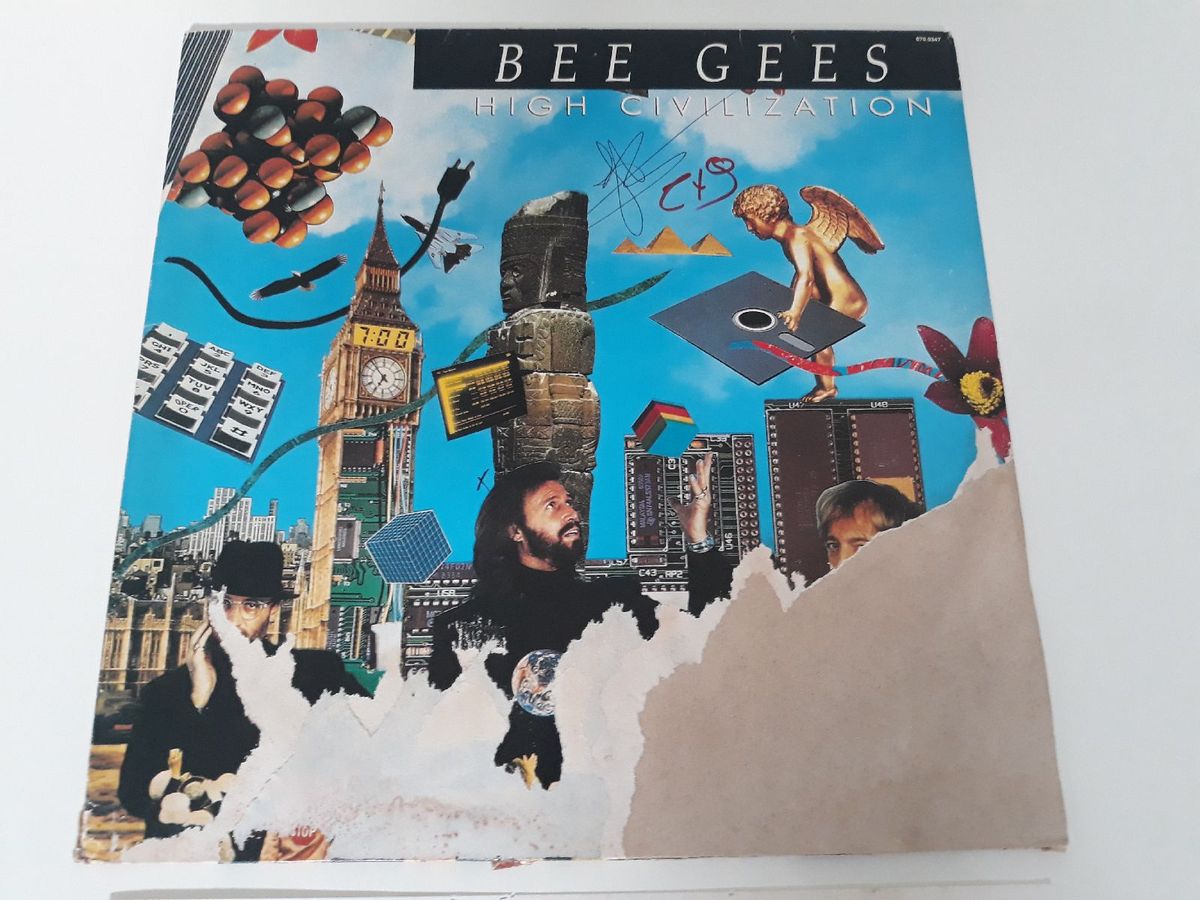 Lp Vinil Bee Gees High Civilization Disco 1991 Promo Encarte | Item de ...