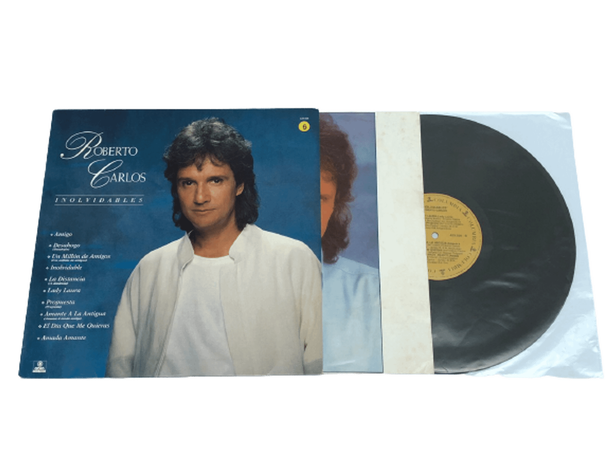 Lp Vinil Roberto Carlos Inolvidables | Item De Música Vinil Usado ...