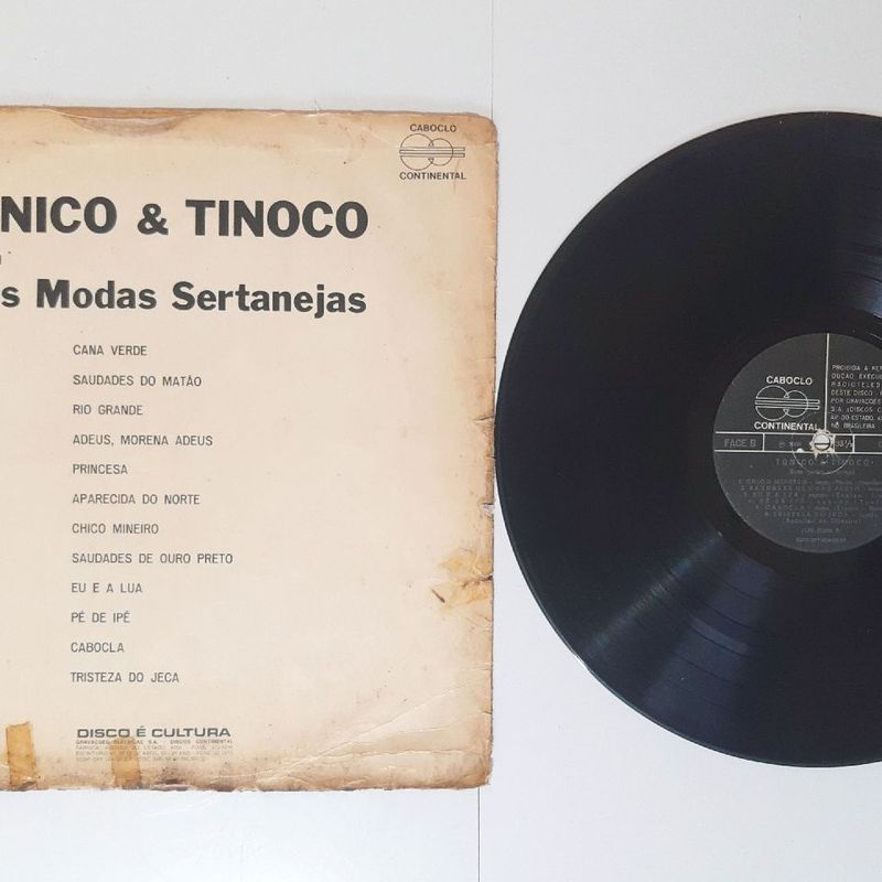 Lp Vinil Tonico e Tinoco - Suas Modas Sertanejas 1968 1ª Gravação