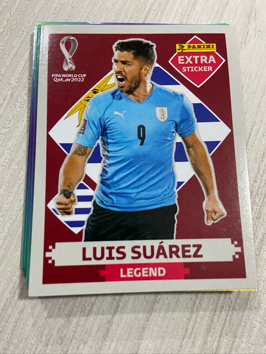 LANCE LIVRE - LUÍS SUAREZ BORDÔ (Base) - EXTRA LEGEND (Uruguai) - Figurinha