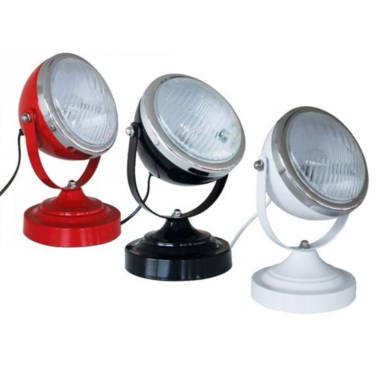 Luminária Abajur Farol de Fusca Móvel p/ Iluminação Retro Usado