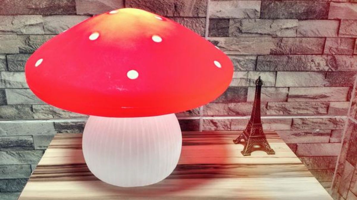 Luminaria Cogumelo Item de Decoração Imaginarium Usado 15692205 enjoei