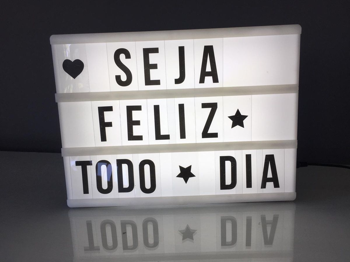 Luminária com Letras Móvel p/ Iluminação Usado 31645353 enjoei