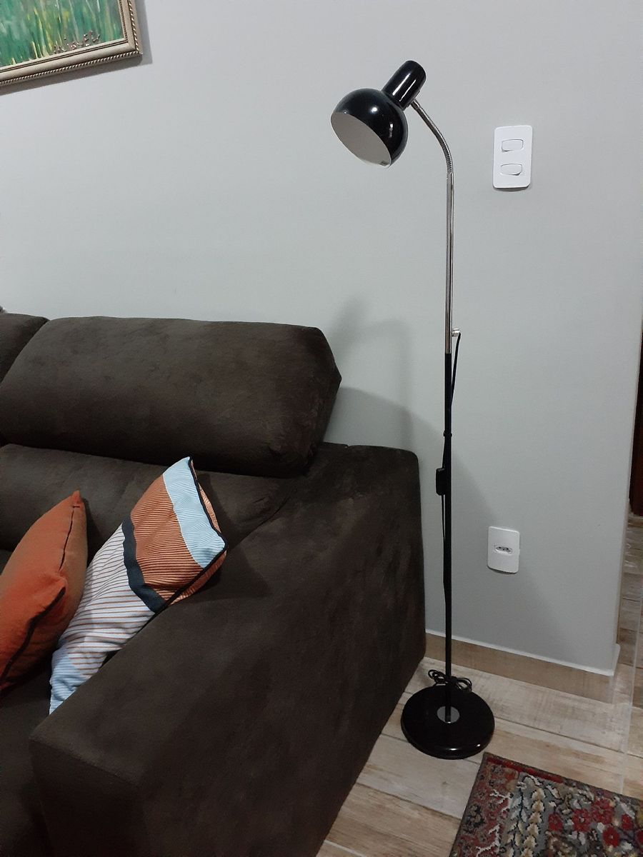 Luminaria de Chão Tok&stok Móvel p/ Iluminação Tok&Stok Nunca Usado