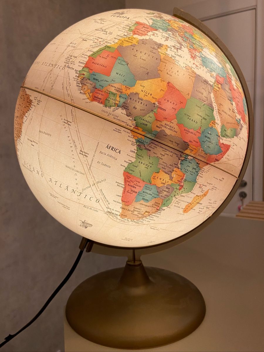 Luminária Globo Terrestre Item de Decoração Usado 69947605 enjoei