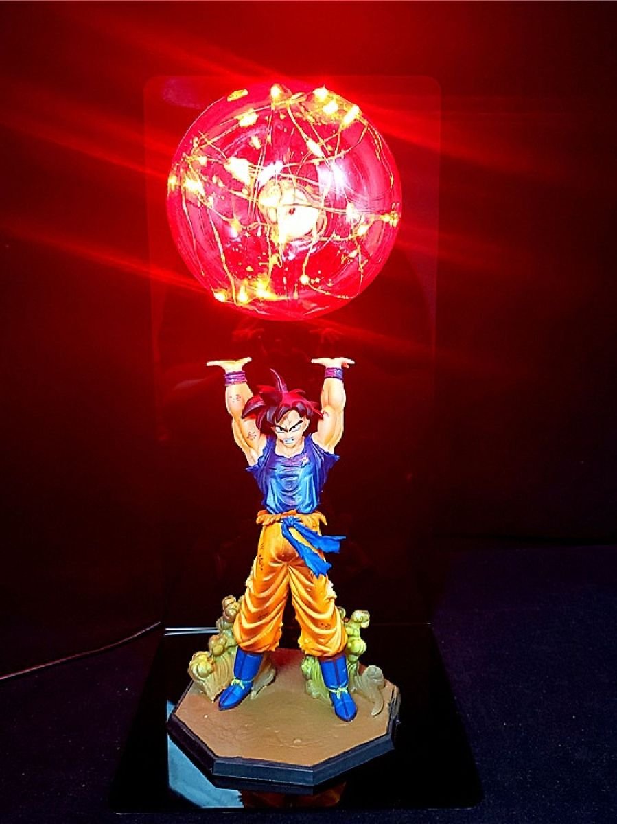 Luminária Goku Perfil Dragon Ball Dbz