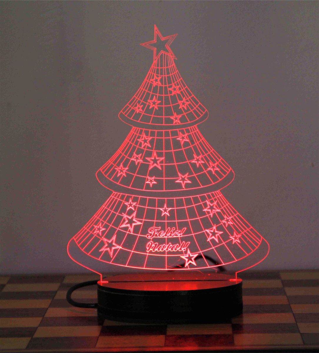 Luminaria Led 3d - Merry Christmas - Arvore de Natal | Item de Decoração  Importada Nunca Usado 50168853 | enjoei