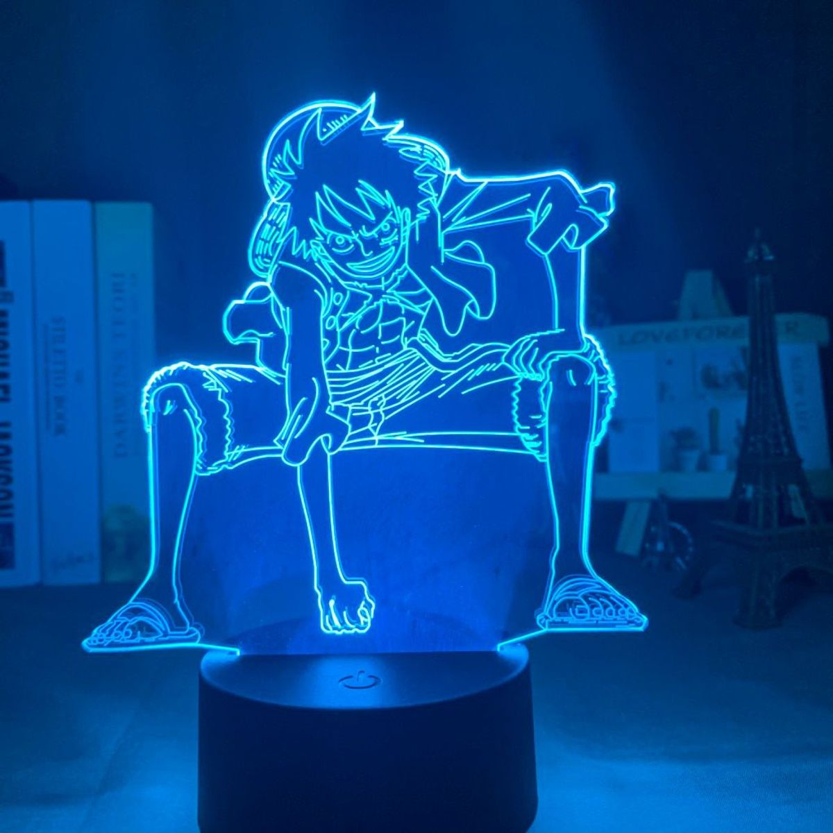 Luminária Led 3d Monkey D. Luffy - One Piece | Item de Decoração Nunca ...