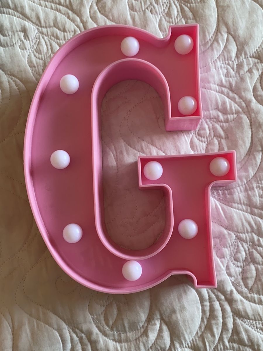 Luminária Letra G Cacareco Usado 44859820 enjoei