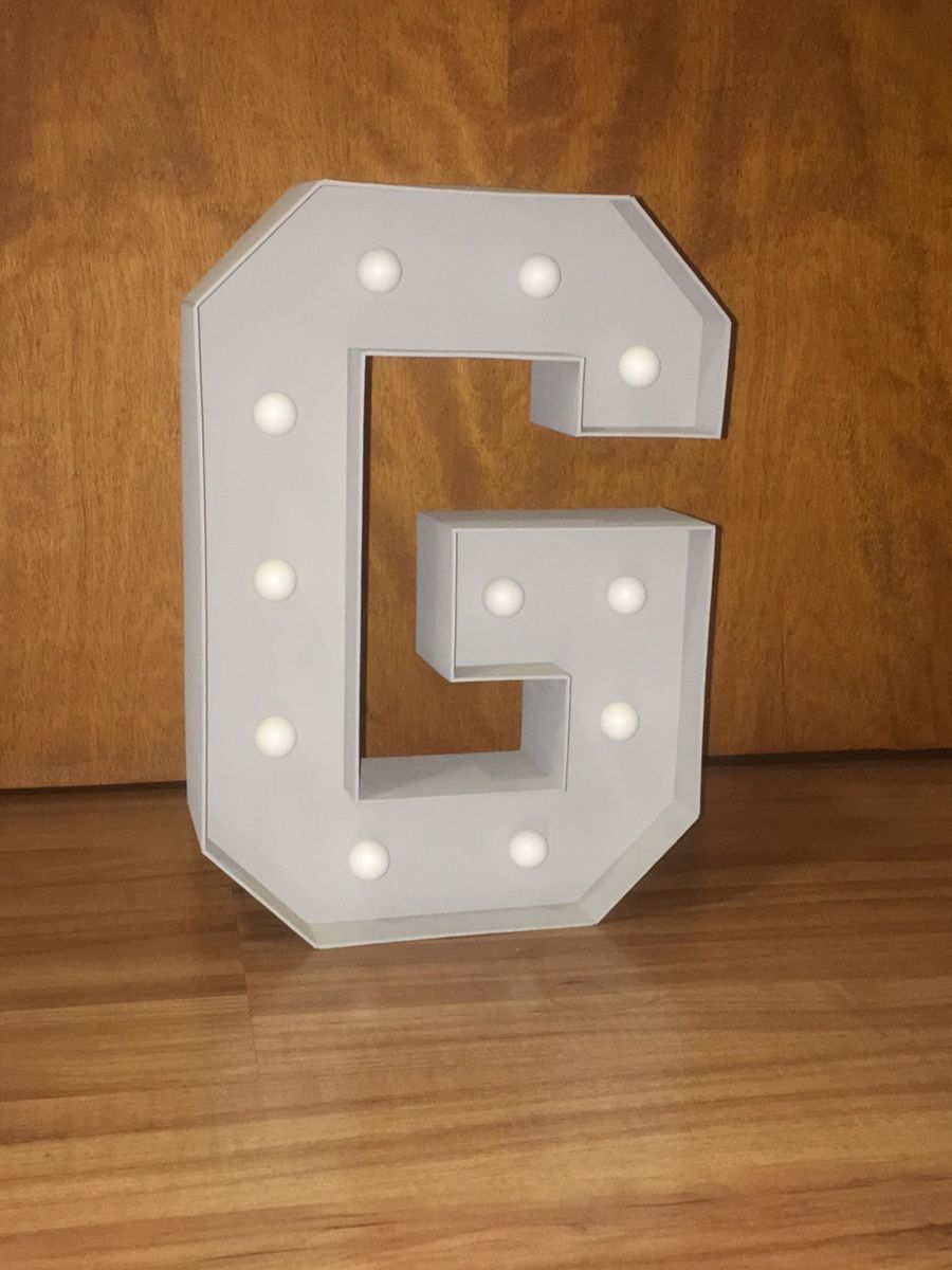 Luminária Letra G Móvel p/ Iluminação Usado 41877723 enjoei