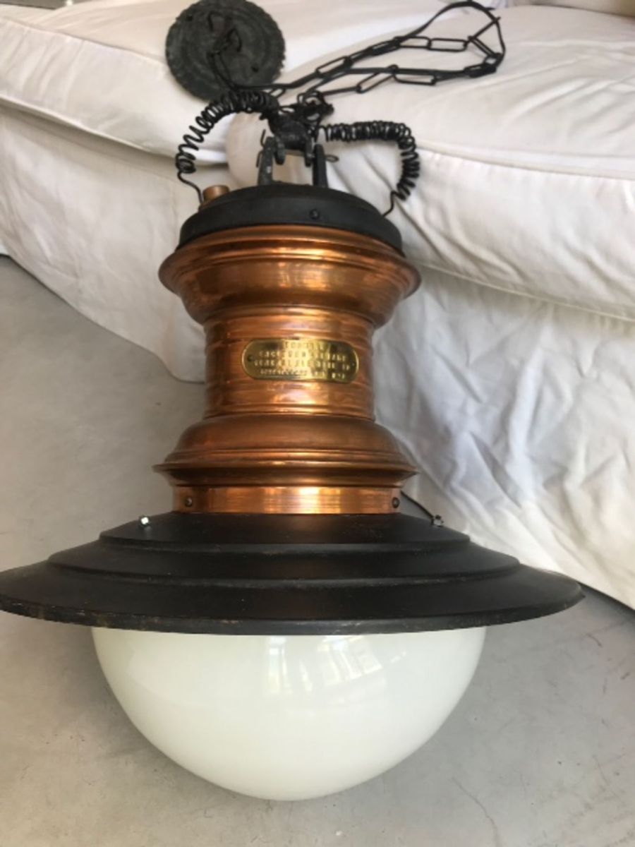 Lustre Luminária Pendente Industrial Antiga Americana Móvel de