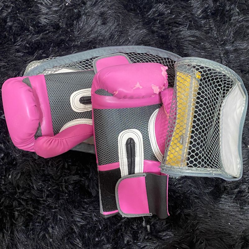 Luva boxe 2024 everlast rosa