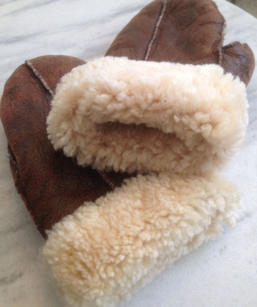 jaqueta de couro forrada com lã de carneiro masculina