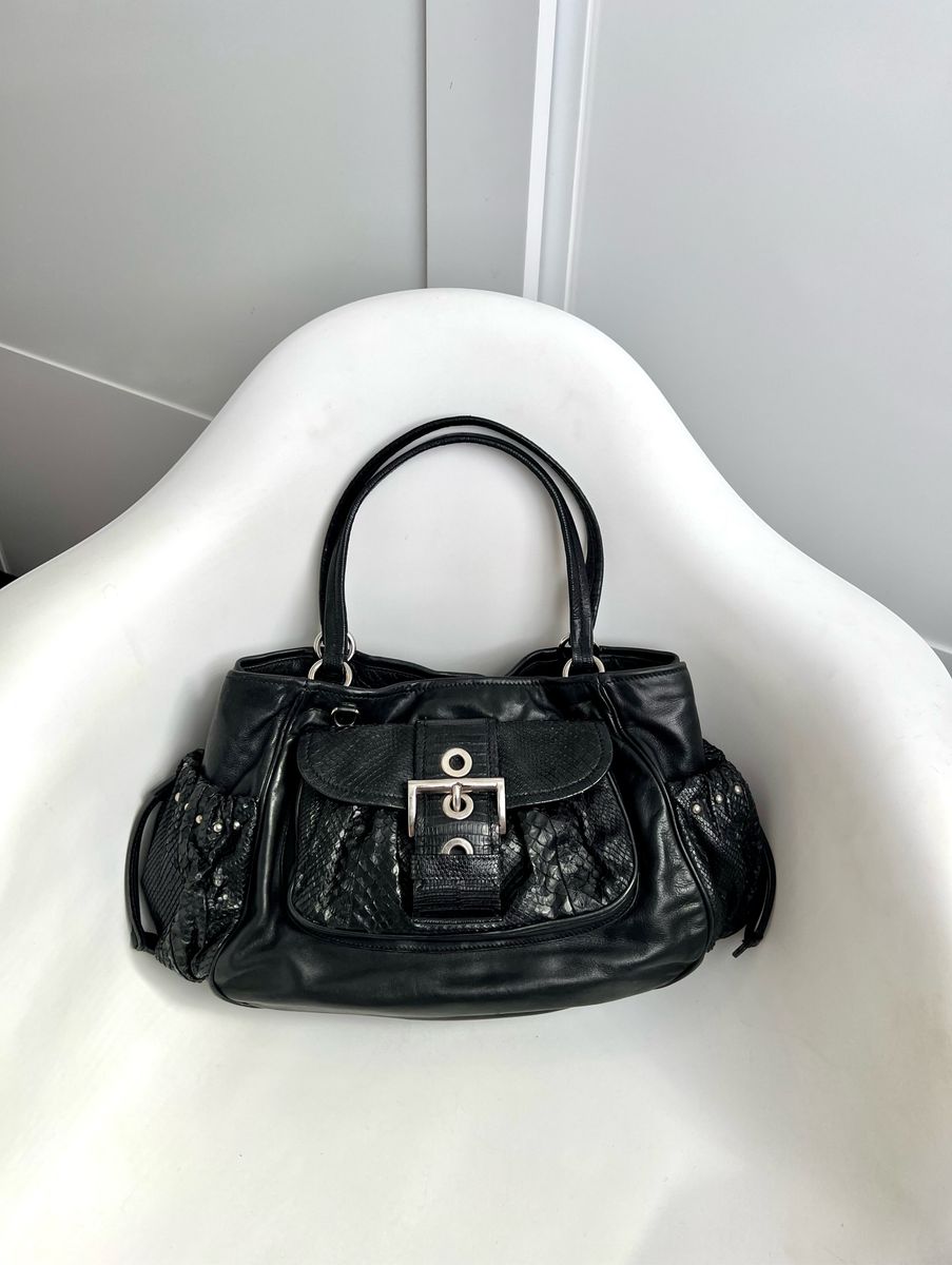 Bolsa Prada Original Croco E Phyton Bolsa De Ombro Feminina Prada