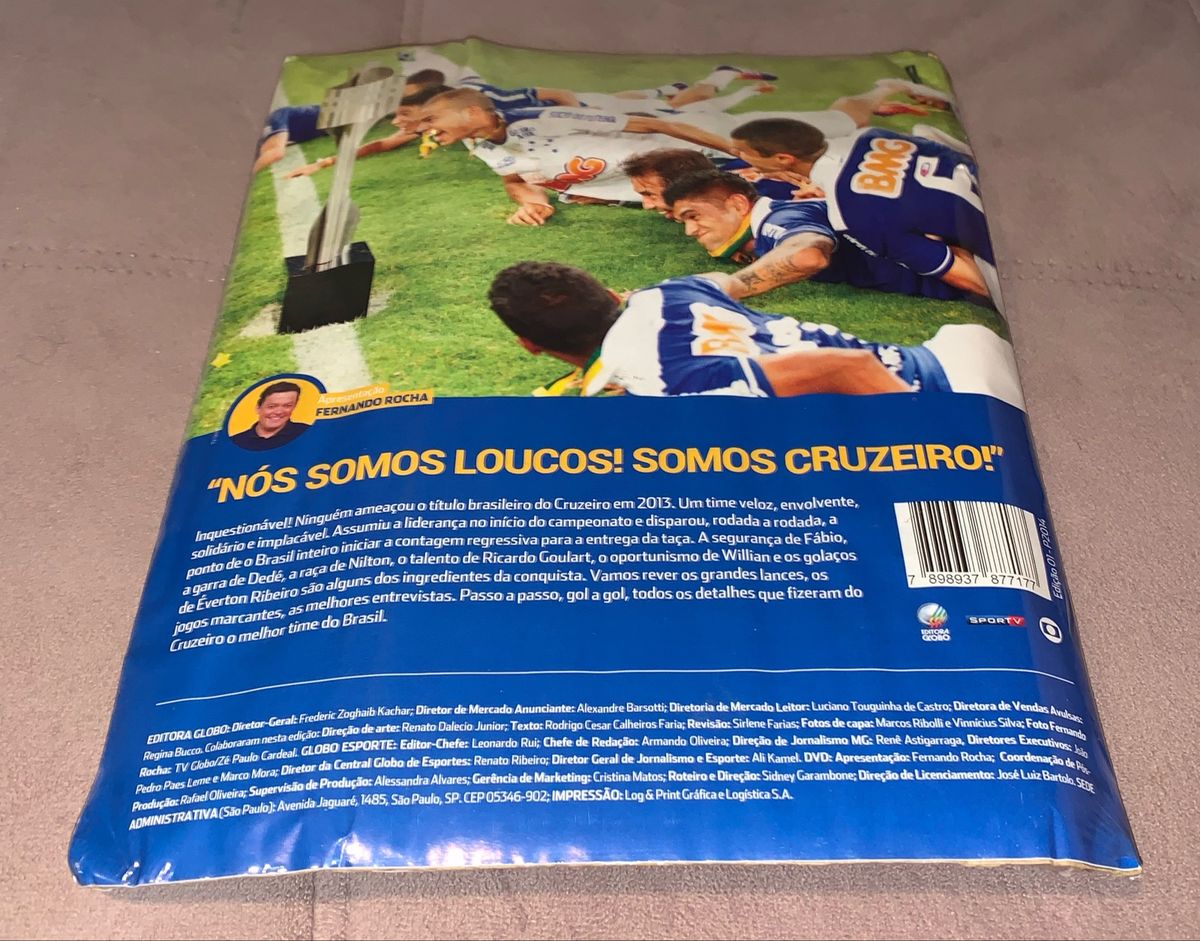 Dvd Cruzeiro Tri-campeão Brasileiro 2013 (original) Globo