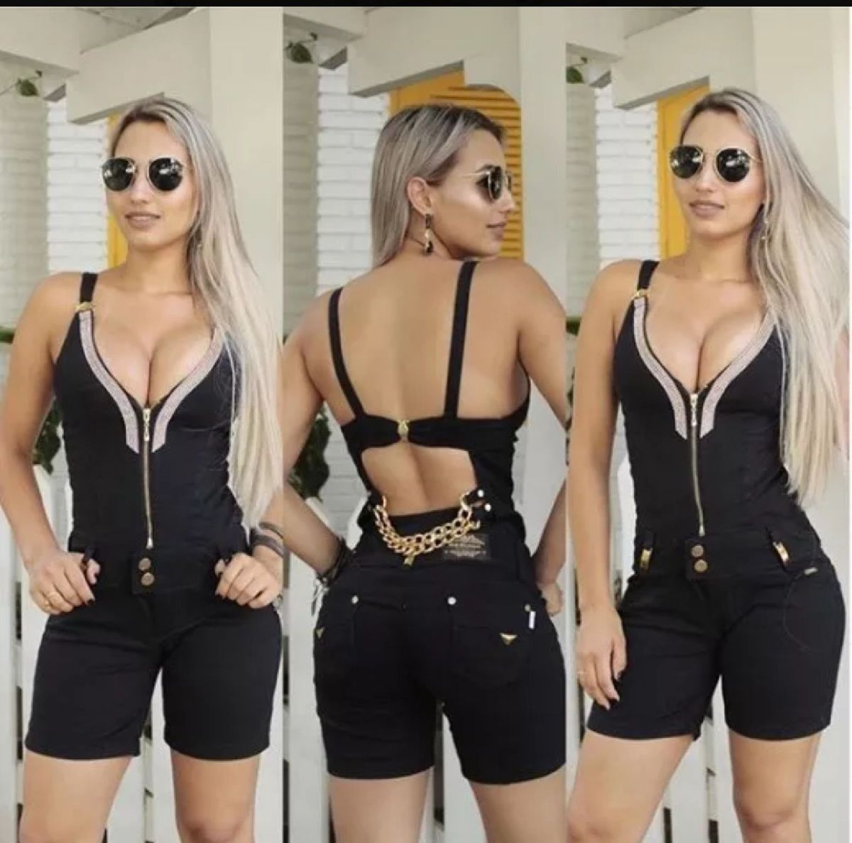 estilo de macacao curto