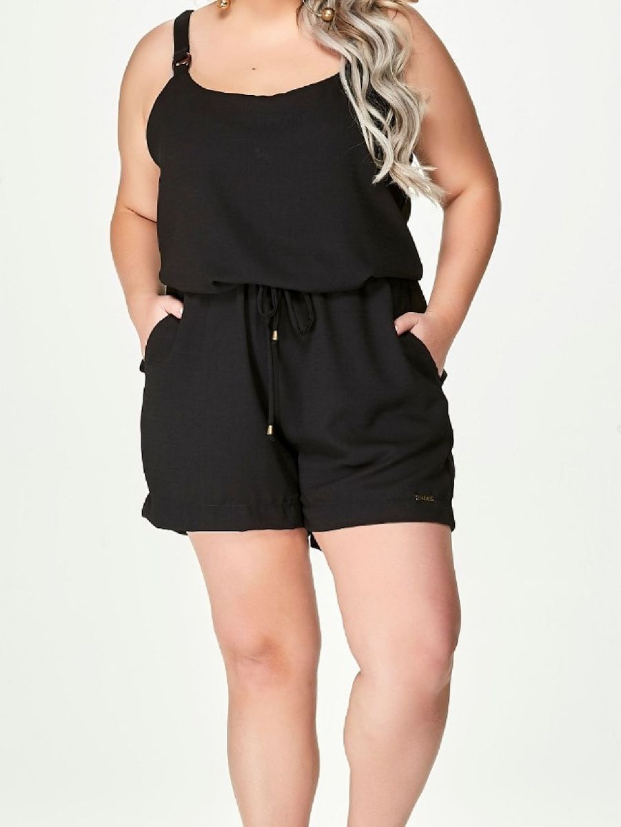 macacao plus size curto