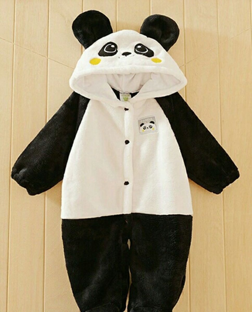 macacão de urso panda