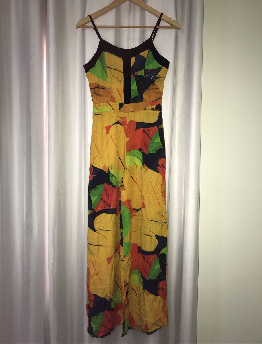 macacão de viscose estampada - macacão gash store
