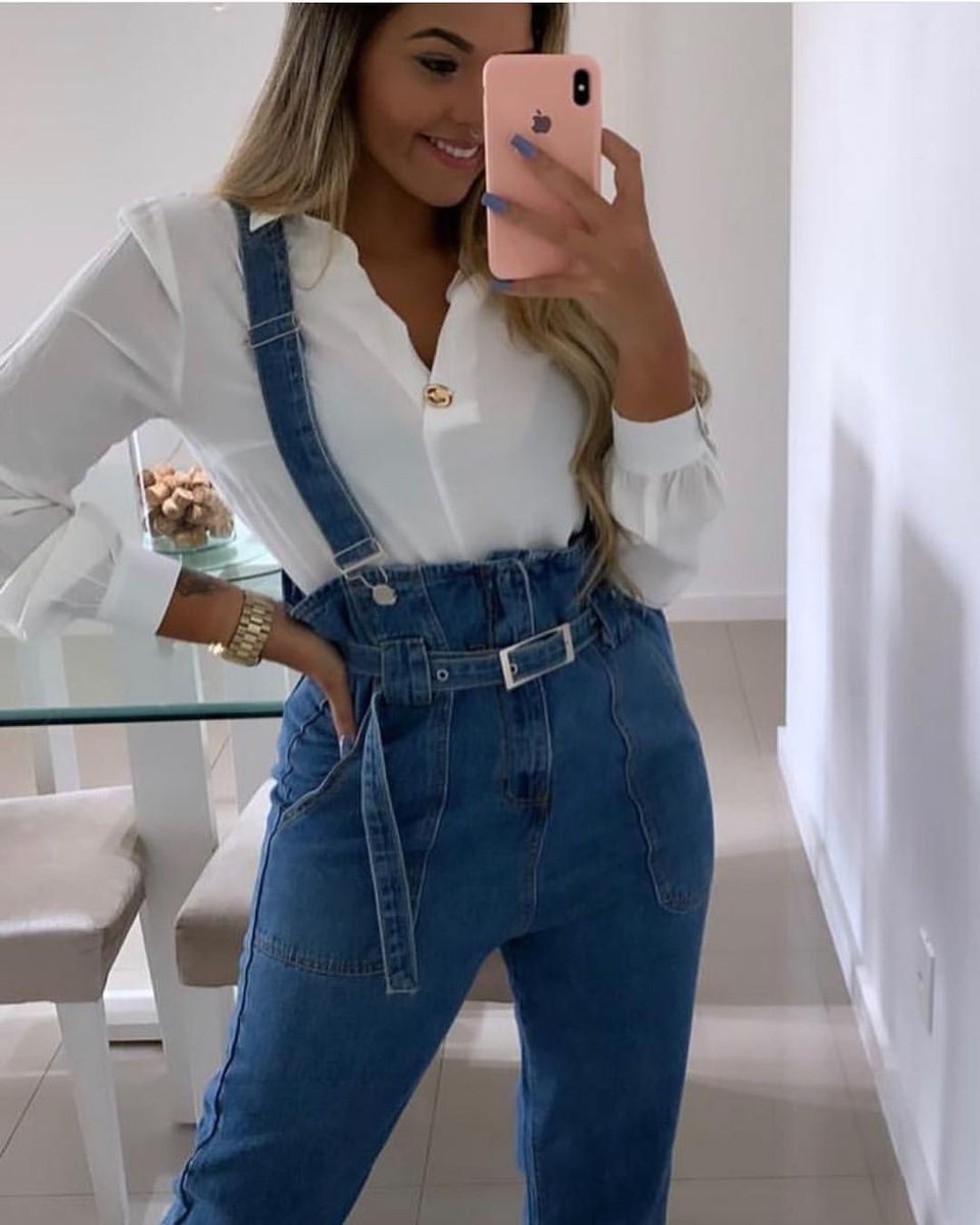 moda macacão jeans 2019