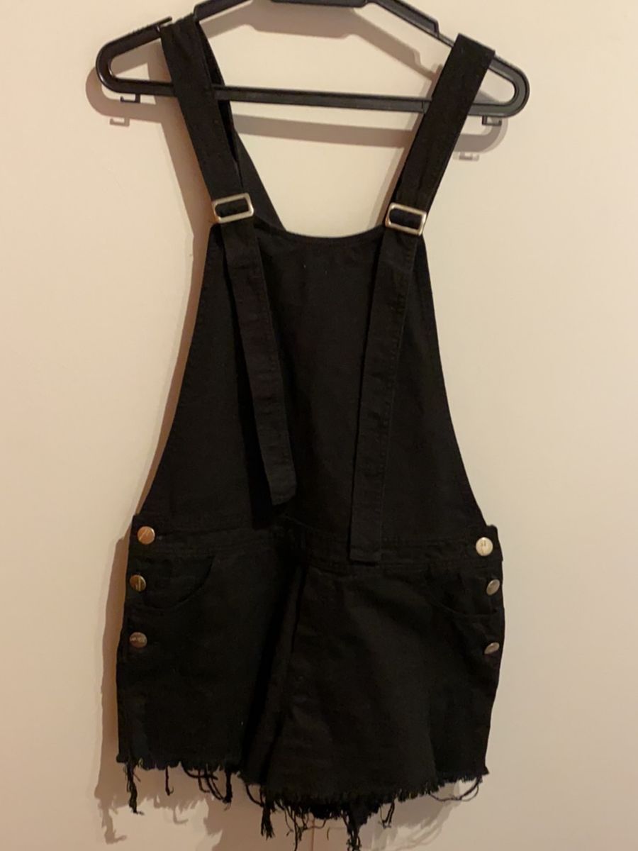 macacao curto jeans