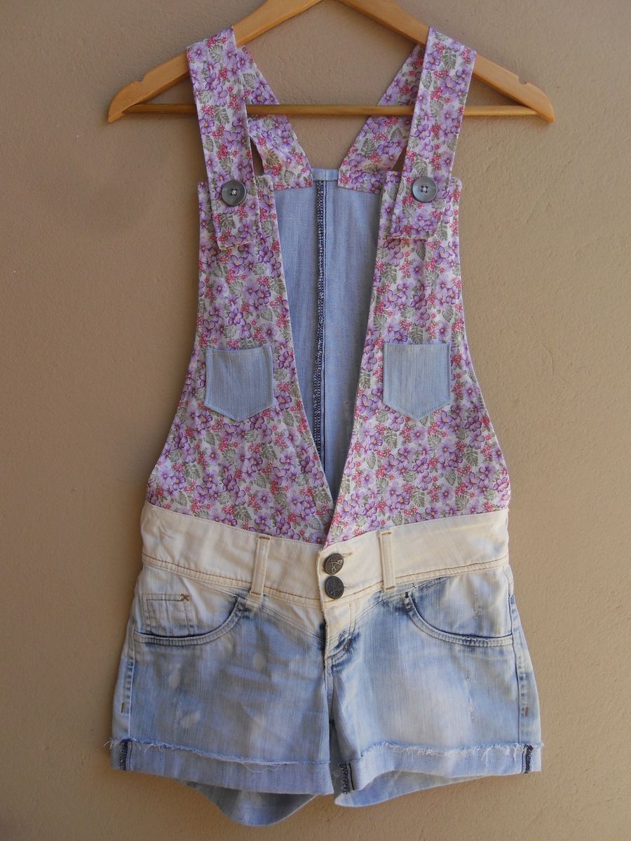 macacão jeans customizado