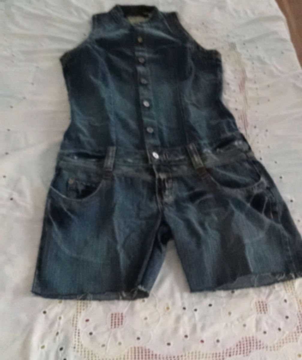macacão jeans customizado