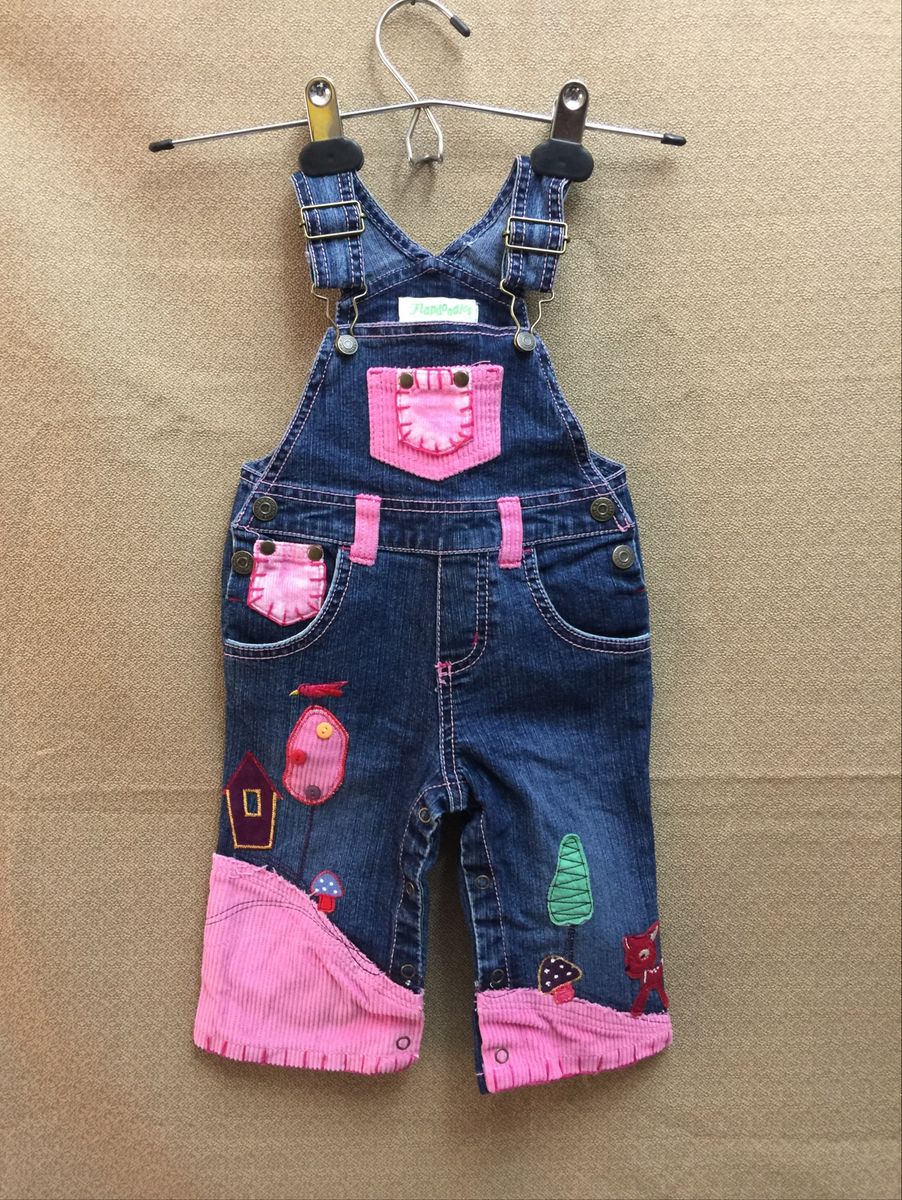 Macacao Jeans Infantil Importado Flapdoodles 12 M Roupa Infantil Para Bebe Flapdoodles Usado Enjoei