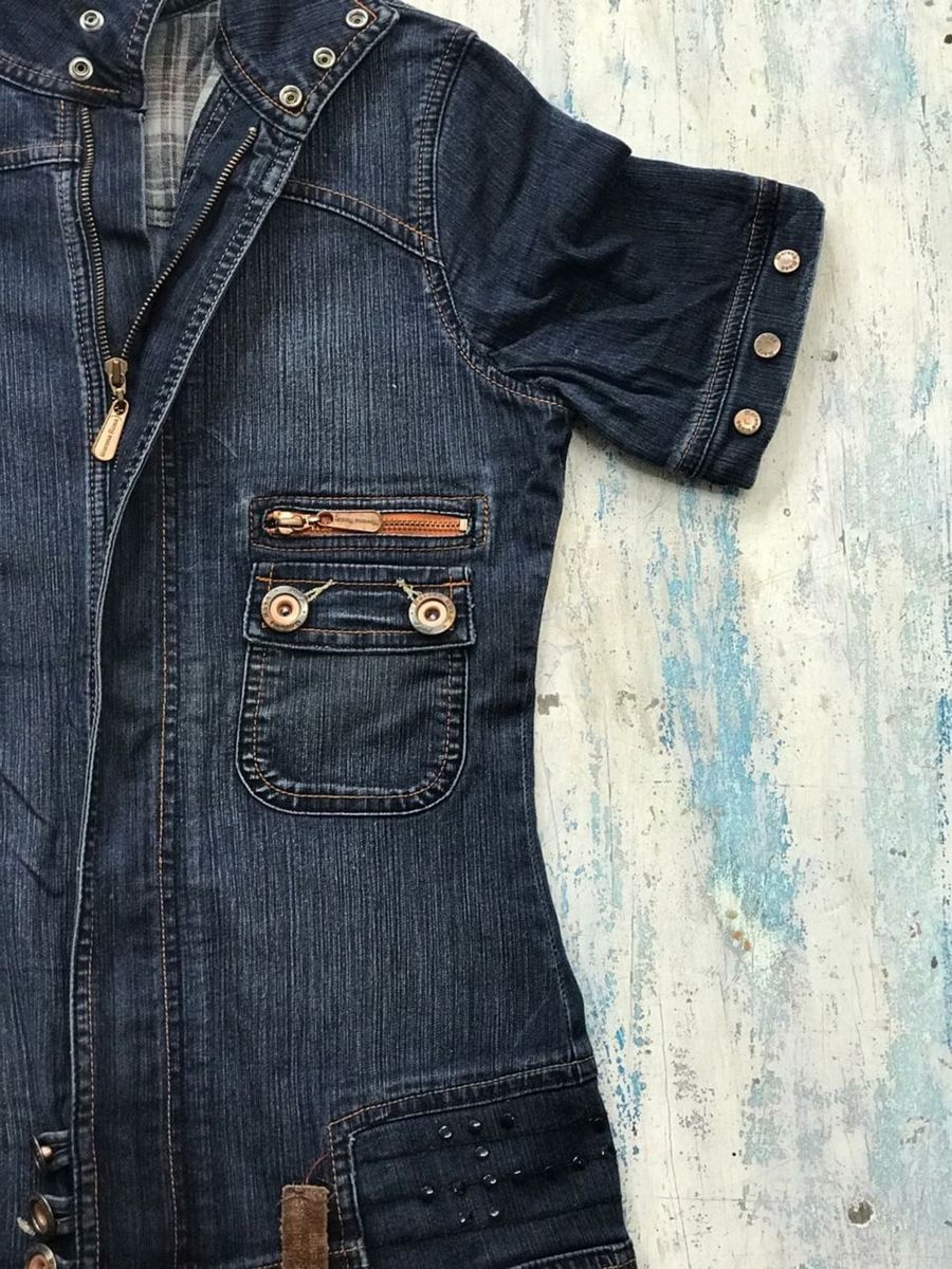 macacão jeans morena rosa