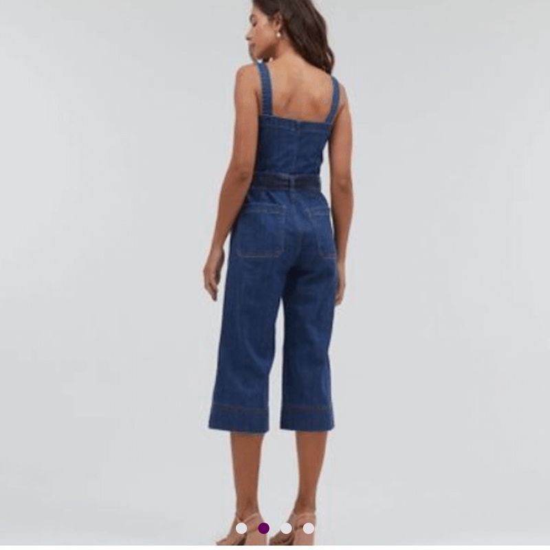 Macacão jeans best sale pantacourt renner
