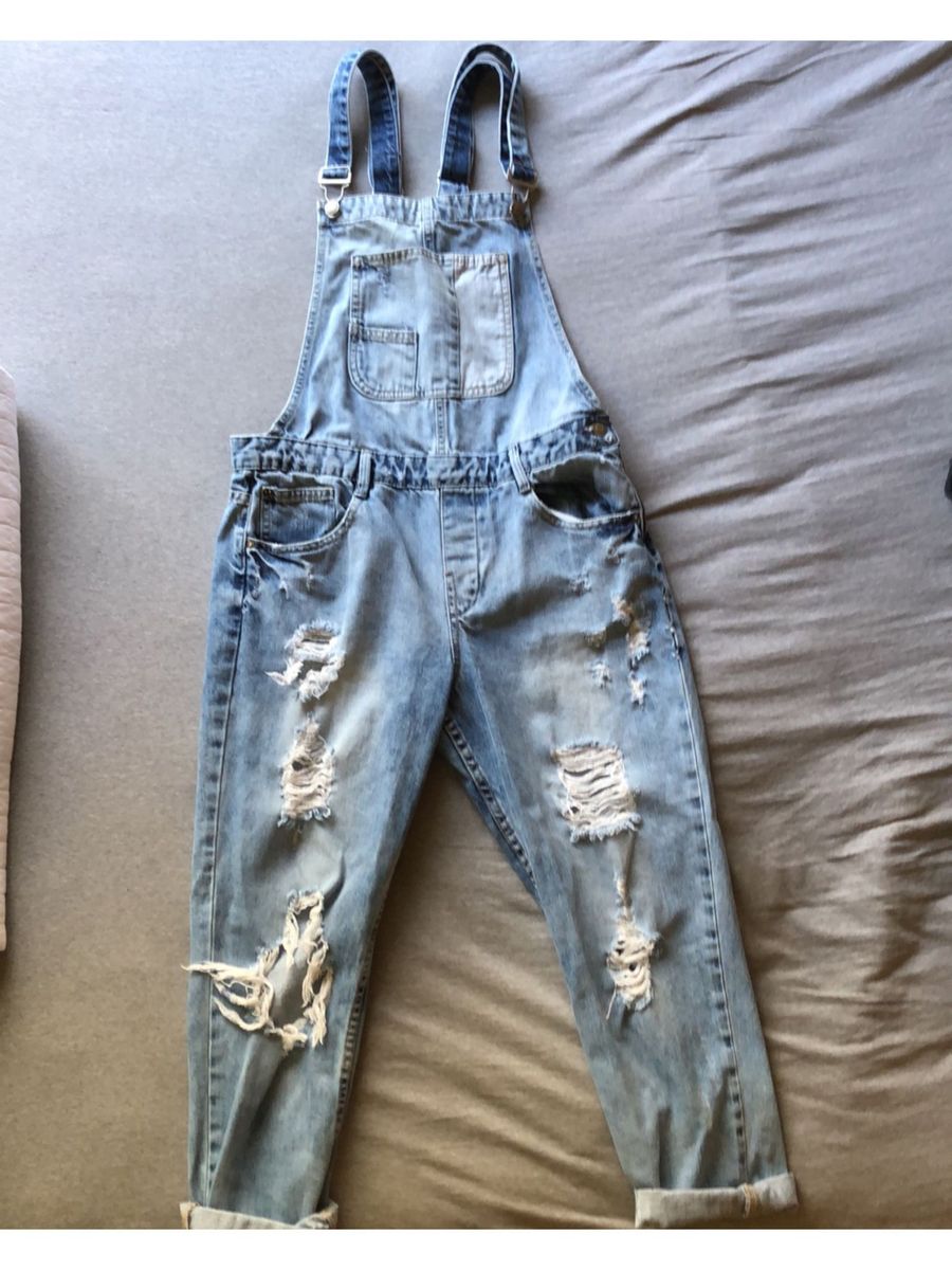 macacão jeans feminino zara