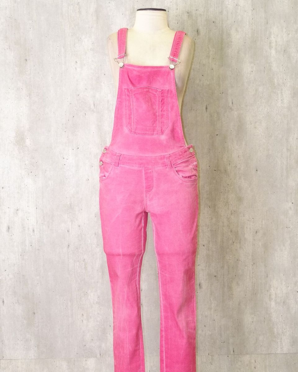 Macacao hot sale rosa jeans