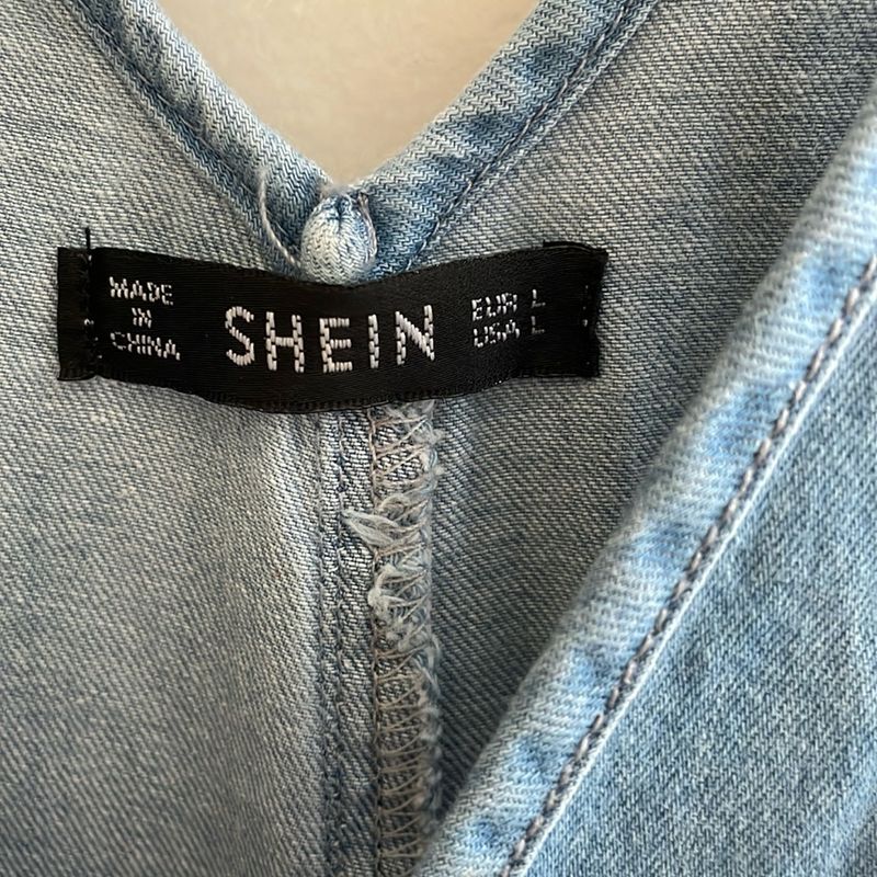 Shein macacão jeans