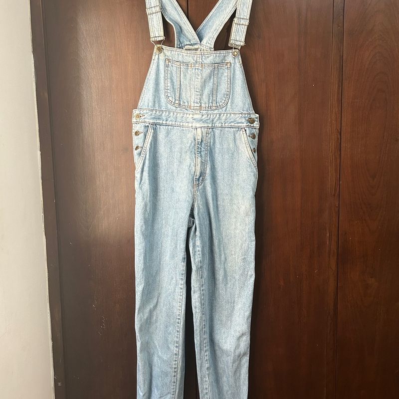 Macacão Jeans Vintage Anos 90 Macacão Feminino Vintage Usado 84363685  enjoei