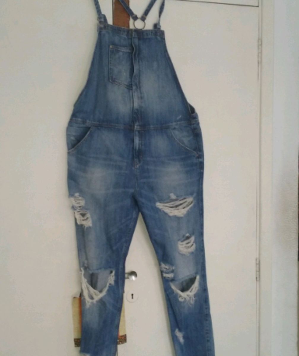 macacão jeans feminino zara