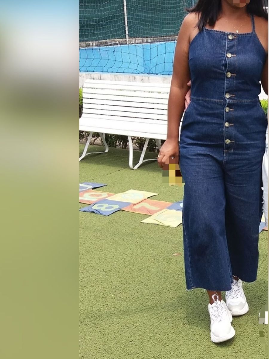 macacão pantacourt jeans renner