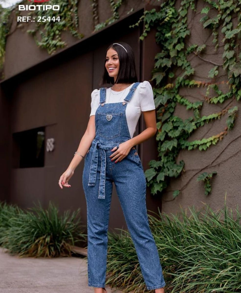 Macacão best sale jeans biotipo