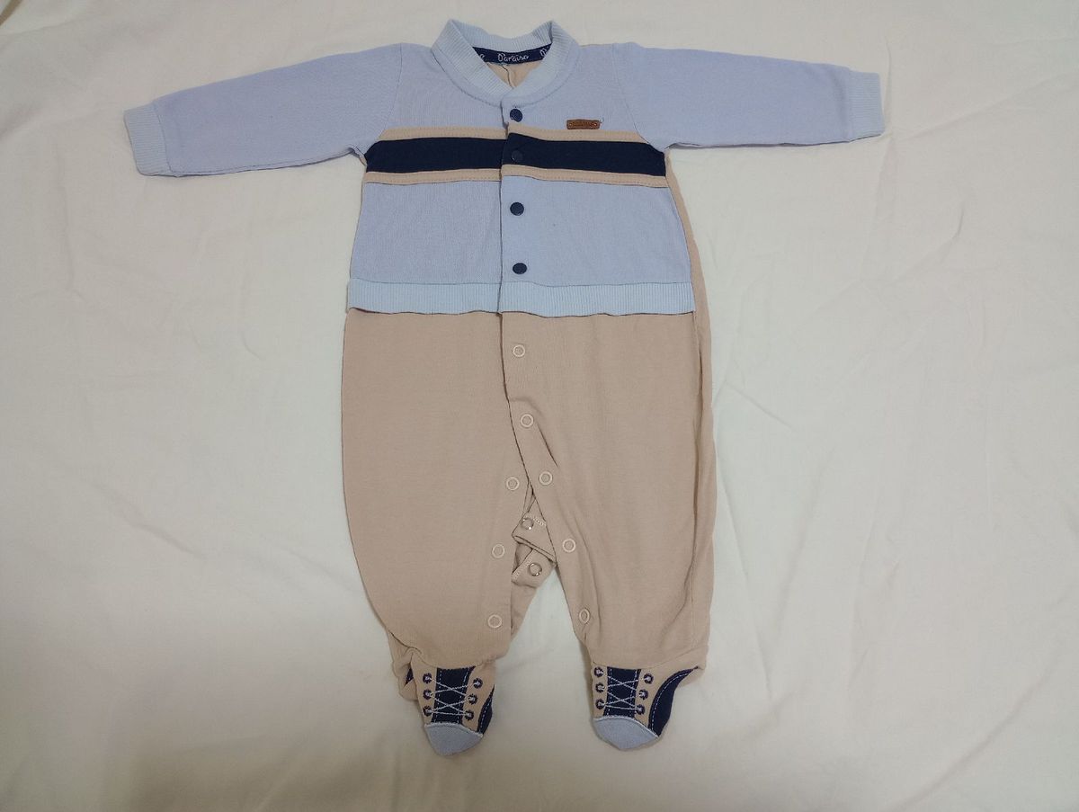 Macac\u00e3o Longo de Menino de 0 a 3 Meses da Marca Para\u00edso | Roupa ...