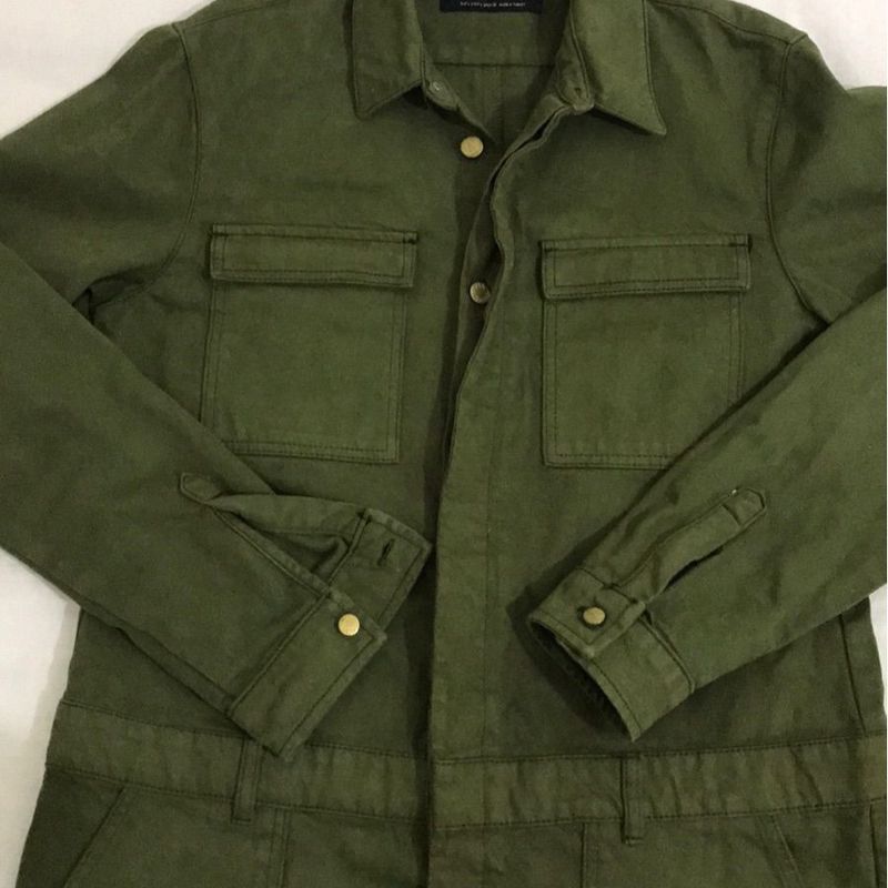 Macacão Masculino Zara Verde Militar Tamanho G | Calça Macacão Masculino Zara Verde Militar Tamanho G | Calça