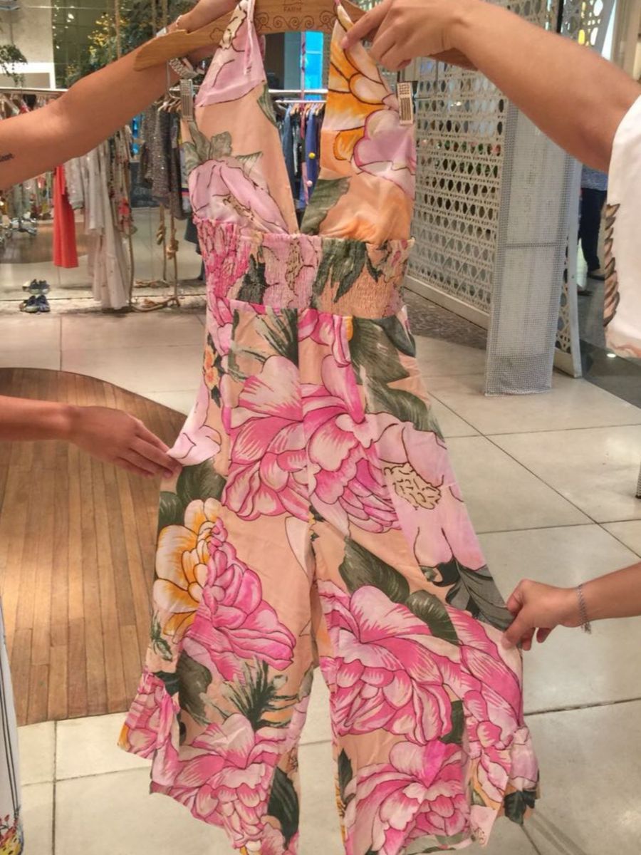 vestido maxi chita cubana