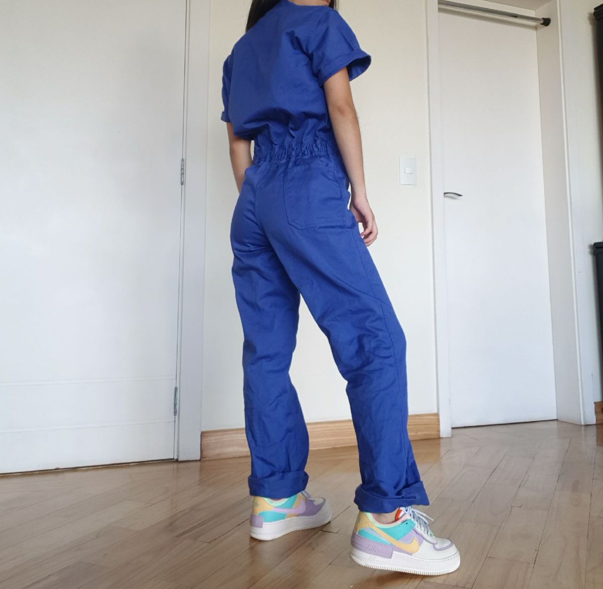 macacão mecanico jeans